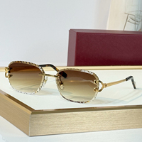 Lunettes de soleil ovales élégantes sans monture, de créateur, protection UV400, dégradées, style vintage de luxe pour femmes, idéales pour l'été, les mariages et les vacances