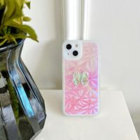 Usine En Gros Transparent Papillon Conception Mobile Téléphone Cas Couverture Arrière pour iPhone 12 13 14 15 16 17 Pro Max Accessoires