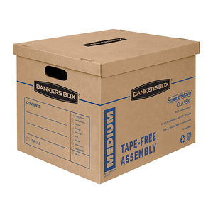 High Quality Corrugated Office File Storage Printed Archive Cardboard Bankers Boxes With Lids