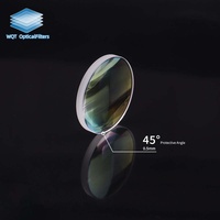 2Pcs D28 Quartz Fiber Laser Collimating Optical Lenses F75 F100 F125 F150mm Meniscus Lens Biconvex Lens