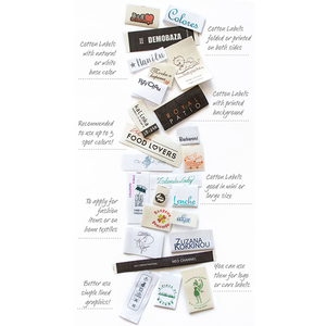 Vente en gros d'étiquette de logo de broderie à haute densité personnalisée Logo de marque Vêtement tissé Vêtements de mode durables - Product Image 6