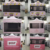 Carpa Portátil Personalizada para Comida, con Ventanas de Malla, para Festivales de Comida Callejera, Exposiciones y Eventos Comerciales