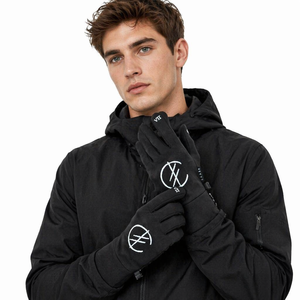 Guantes Térmicos de Poliéster Elásticos y Resistentes al Viento, con Impresión Gráfica Personalizada, para Montañismo - Product Image 1