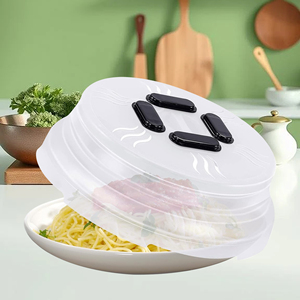 Penutup <span class=keywords><strong>Microwave</strong></span> Lipat dari PP untuk Hadiah Hari Ibu, Anti Cipratan, Bernapas, Ramah Lingkungan, Dapat Digunakan Kembali, Pelindung Makanan Lipat dengan Ventilasi - Product Image 3