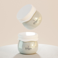10g en gros pot de miel coloré forme Unique bouchon à vis acrylique Double couche cosmétique pot de crème personnalisé