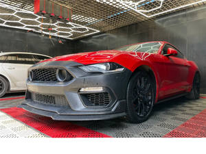 XLstyling M-c 1 Style voiture pare-chocs avant lèvre arrière diffuseur jupe latérale évents Spoiler Kit carrosserie pour Ford Mustang 2018-2022 - Product Image 6