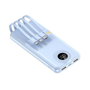 Batería Externa de Gran Capacidad de 20000 mAh con Entrada Tipo C, Logotipo Personalizado al por Mayor, Cargador Portátil de 20 W con Carga Rápida, Cable de Batería Externa de Polímero de Litio - Product Image 4