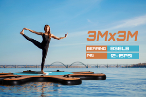 E SUP Plate-forme <span class=keywords><strong>gonflable</strong></span> SUP Dock Stand Up <span class=keywords><strong>gonflable</strong></span> double couche pont de yoga extérieur <span class=keywords><strong>Paddle</strong></span> Board Island - Product Image 6