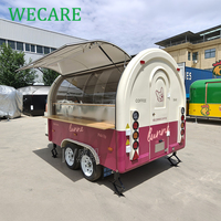 Wecare Fast Mobile Kitchen Restaurant Ice Cream Bubble Tea Mini Food Truck Catering Trailer Cart Foodtruck EU for Sale