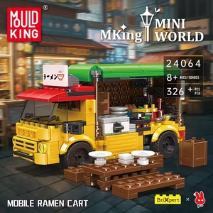 Khuôn Vua 24064 di động Ramen giỏ hàng Xe mô hình khối xây dựng xe đồ chơi xây dựng khối xây dựng đồ chơi cho trẻ em - Product Image 2