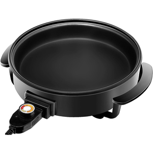 12-Inch ev fonksiyonlu elektrikli kızartma tavası yapışmaz kaplama ile temperli cam kapak Mini pirinç ocak ve ölçüm fincan - Product Image 6