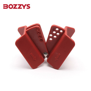 Verrou de sécurité pour vanne papillon réglable avec câble rouge en polypropylène PP de 4 mm, type cadenas pour porte, compatible BOZZYS - Product Image 3