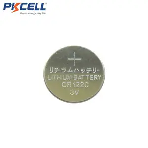 3v cr1220 pkcell botón batería de la célula de la moneda para el reloj