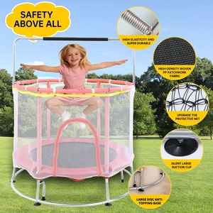 Trampoline pour enfants <span class=keywords><strong>de</strong></span> 48 pouces avec grande base ronde, barre horizontale, filet <span class=keywords><strong>de</strong></span> sécurité, trampoline <span class=keywords><strong>de</strong></span> saut intérieur/extérieur - Product Image 2
