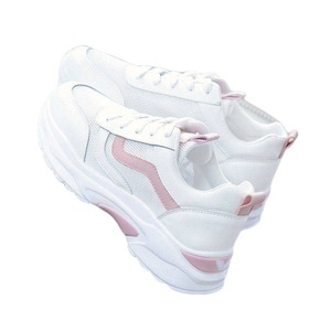 Baskets d'Été Tendance pour Femmes, Chaussures de Marche Respirantes en Maille Blanche, Baskets de Course Étudiantes <span class=keywords><strong>à</strong></span> Semelle Épaisse et Confortables - Product Image 6