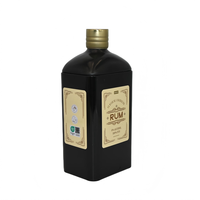 Boîte en fer en forme de bouteille pour l'emballage du rhum, boîte d'emballage créative pour le gin, les bonbons, le chocolat, personnalisation