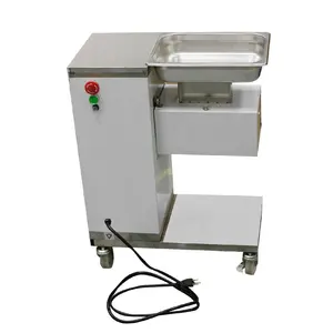 Tagliatrice portatile professionale della carne della macelleria dell'acciaio inossidabile del pavimento 500 KG/H 550W commerciale