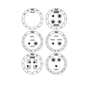 Autocollant de cadrans de cuisinière pour brûleur plaque de cuisson cuisinière haut de gamme électrique bouton de gamme Kit autocollants de table de cuisson pour identifier les brûleurs