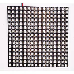 แผงไฟ LED เมทริกซ์16x16โดย32 8x8แผงแอลอีดี160x160มม. แผงไฟ LED RGB RGBW แบบตั้งโปรแกรมได้