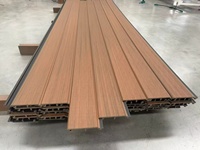 Meilleures ventes de panneaux muraux en WPC avec texture de grain de bois, résistants aux intempéries, durables plus de 15 ans, pour la décoration extérieure