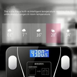 Balance connectée portable intelligente ultra-précise pour la maison, pèse-personne électronique numérique avec capteur de graisse corporelle, capacité 180 kg - Product Image 3