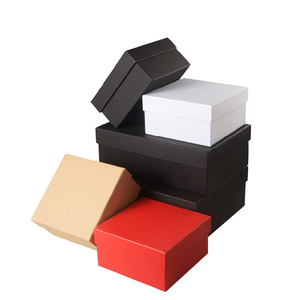 YAZI Customized Logo Square White Cardboard Card Paper Box For Gift Packing