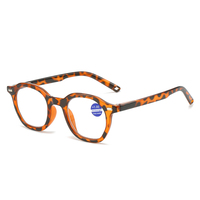 Vente en gros de lunettes presbytiques anti-bleu pour hommes à la mode polygone clou de riz pieds à ressort lunettes de lecture rétro pour femmes 100 à 400