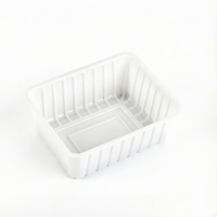 Barquette alimentaire jetable en plastique PP personnalisée pour fruits, légumes, produits d'épicerie, desserts, emballage, conteneur