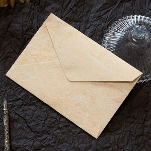 Enveloppes en papier nacré texturé cuir gaufré créatif et épaissi, avec logo estampé or, pour publicité et vente en gros - Product Image 4