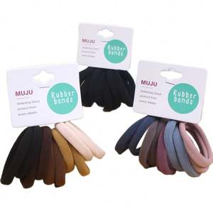 Juego de 10 Piezas de Gomas Elásticas para el Cabello de Colores, Versión Coreana, Accesorios para el Cabello, Categoría de Lazos para el Cabello, Venta al por Mayor - Product Image 1