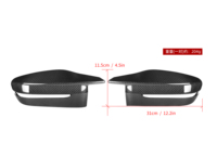 Cubiertas de Espejos Laterales Estilo M de Fibra de Carbono Seca para BMW Serie 5 G30 G8x (Volante a la Derecha)