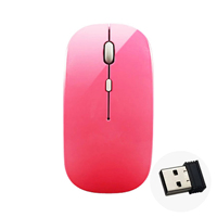 Souris sans fil optique portable silencieuse et rechargeable 2,4 G avec logo personnalisé pour ordinateur de bureau – Vente en gros