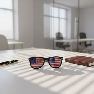 Accesorios para Gafas de Plástico Ecológicos Promocionales Personalizados al por Mayor con Lentes Decorativas Impresas Digitalmente con Bandera - Product Image 6