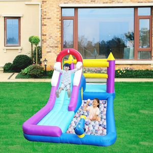 Pequeño castillo inflable familiar Castillo inflable interior y exterior Castillo rociador multifuncional Paraíso - Product Image 3