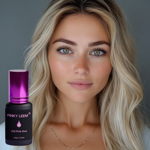 Pinky leem 5ml Uv Clear Blue <b>pink</b> Purple Lash Strongest Adhesive 0.5-2s Fast Dry Second Plant Adhesive Eyelash Extension Glue - Product Image 1