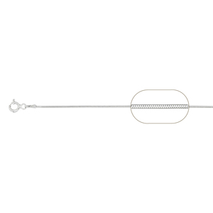 Hig Quality 020 Snake <b>Chain</b> Necklace Made in Italy <b>Titanium</b> Silver 925 Trendy Style with Different Lengths Galvanic - Product Image 1