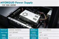 Alimentation à découpage AC-DC 12V 50A 600W, entrée 110~264V pour éclairage LED, équipement industriel, transformateur de puissance de surveillance