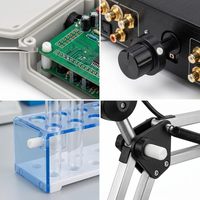 Vis sans tête à six pans creux en nylon PA66 blanc/noir DIN913, vis de réglage M4 M5 M6, fixations filetées non conductrices
