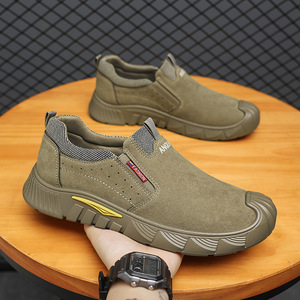 Zapatos de Piel de Cerdo Genuina para Hombre, Tallas Grandes, Moda Primavera-Verano, Estilo Slip-On, con Forro de Tela de Algodón y Plantilla de EVA - Product Image 3
