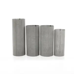 Multi Layer Spot Welding Tubular Filter Screen Metal Wire Mesh Cylinder Stainless Steel Round Filter Mesh Tube PIPE Filter Mesh