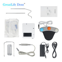 Greatlife Dent Moteur chirurgical dentaire pour implants avec pièce à main LED chirurgicale et contre-angle 20:1, système électrique pour chirurgie osseuse CE