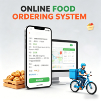 Desarrollo Personalizado de Aplicaciones para Plataformas de Entrega de Comida, Compatible con Android, iOS, Aplicación para Conductores, Aplicación para Usuarios y Sistema de Gestión de Administradores