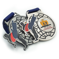 1ère place médailles et rubans vierges médailles de cheval de cyclisme médaille d'honneur miraculeuse russe personnalisée