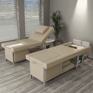 Cama <span class=keywords><strong>de</strong></span> lavado <span class=keywords><strong>de</strong></span> cabello tailandesa para barbería y salón <span class=keywords><strong>de</strong></span> belleza, con terapia integrada para la cabeza, tazón para pedicura, <span class=keywords><strong>spa</strong></span> para pies y <span class=keywords><strong>masaje</strong></span> - Product Image 1