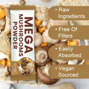 Органический порошок грибов OLLI OEM/ODM: чага, львиная грива, кордицепс, рейши — сертифицирован HALAL, ISO, KOSHER, высший сорт, для поддержки иммунитета - Product Image 5