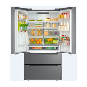 Refrigerador de Puerta Francesa de Acero Inoxidable Negro de 22.5 pies cúbicos y 640 L con Certificación E-star - Product Image 6