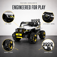 Voiture électrique pour enfants 12V 7AH, buggy tout-terrain, 4 roues, jouet à piles avec télécommande