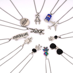 Collier Hip-Hop en Acier Titane Style Coréen, Tendance Street-Dance, Pièce Détachée, Design Zodiaque Animal, Polyvalent Unisexe pour Enfants - Product Image 2