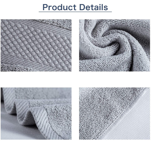 Serviettes de bain d'hôtel de luxe en gros, blanc, logo personnalisé, grand ensemble, <span class=keywords><strong>serviette</strong></span> de bain en <span class=keywords><strong>microfibre</strong></span>, ensemble de salle de bain, serviettes de bain - Product Image 5