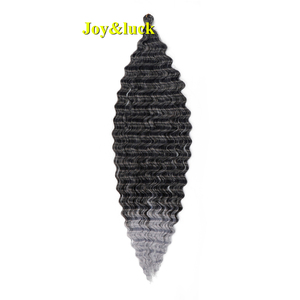 Extensions de cheveux synthétiques ondulés de 24 pouces, couleur rouge ombré, pour tresses au <span class=keywords><strong>crochet</strong></span>, avec <span class=keywords><strong>crochet</strong></span> inclus, pour femmes noires, tresses bouclées style bohème - Product Image 4